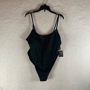 Cotton On Body Women's Scoop Neck‎ Black Cheeky One Piece Swimsuit Size XL NWT